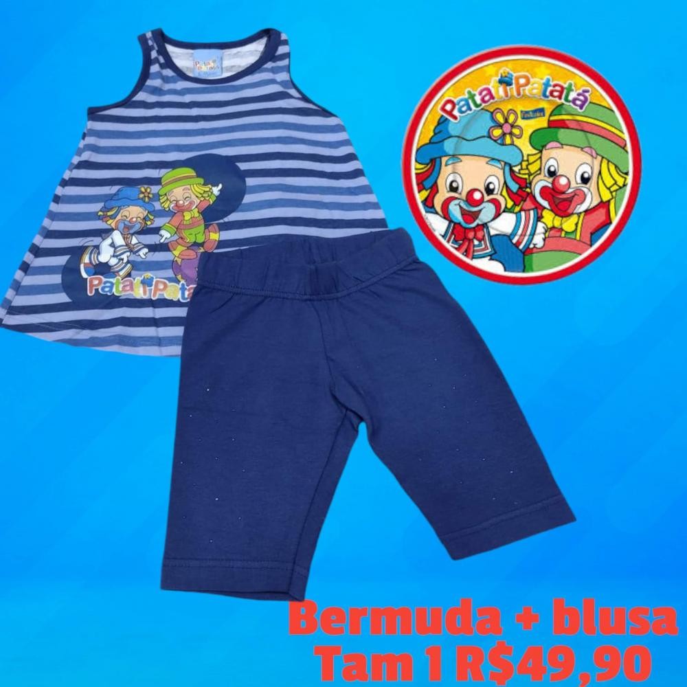 CONJ BERMUDA + REGATA PATATI  TAM 1