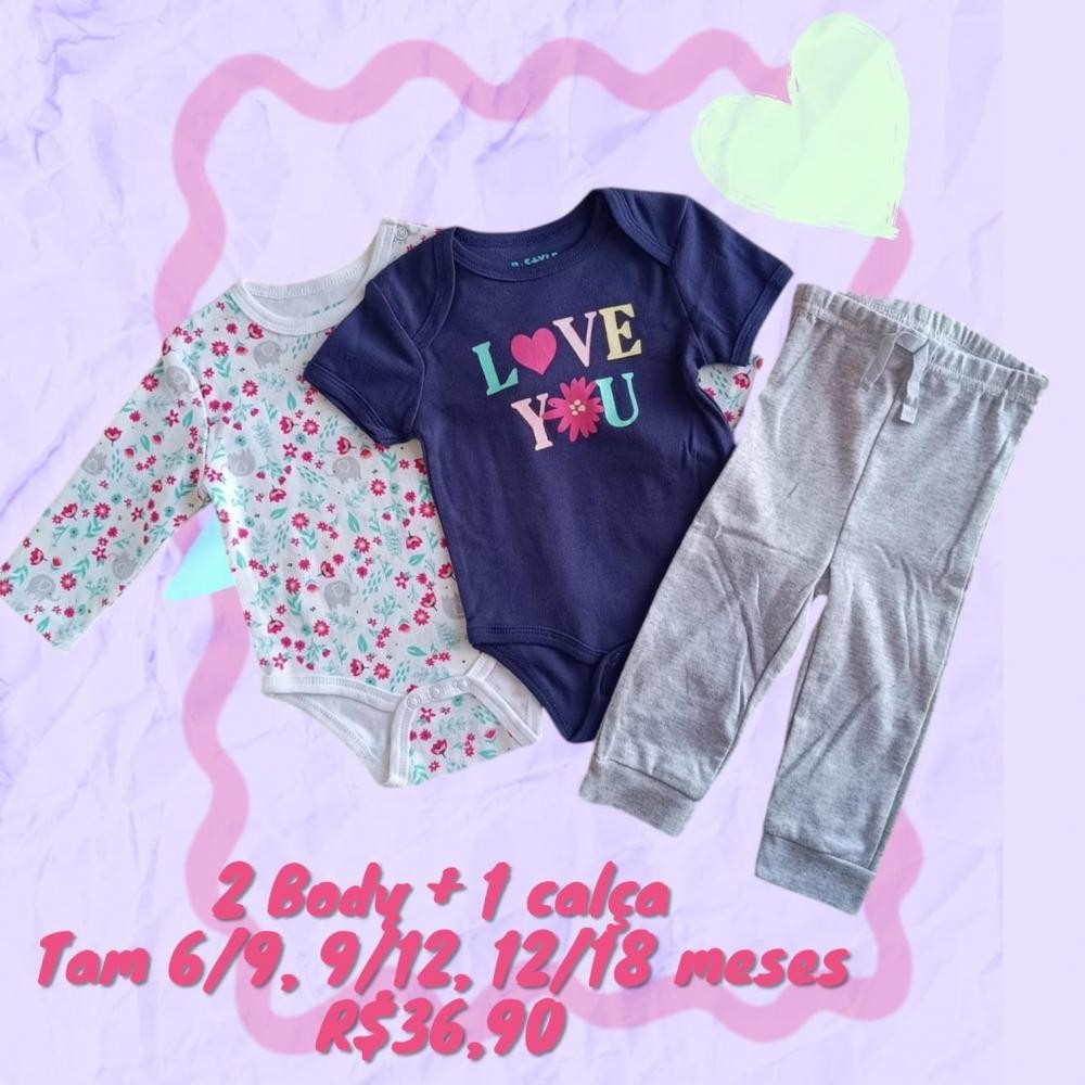 CONJ 2 BODY + CALCA /12 MESES  TAM 9