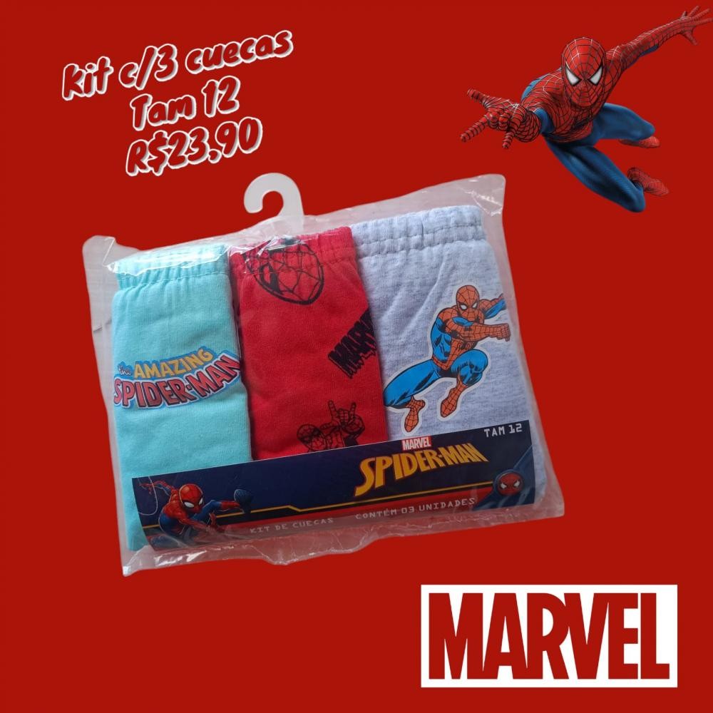 CUECAS 3 UN HOMEM ARANHA  TAM 12