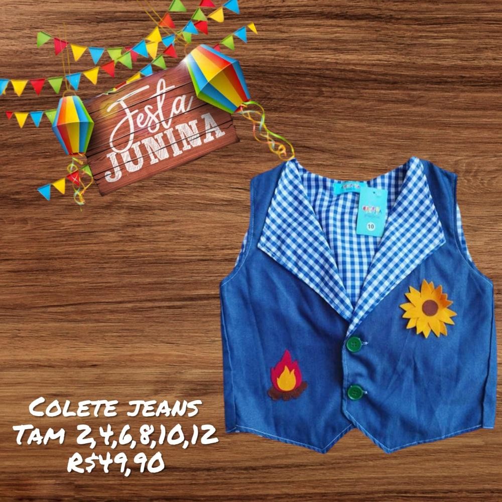 COLETE JUNINA JEANS TAM 10