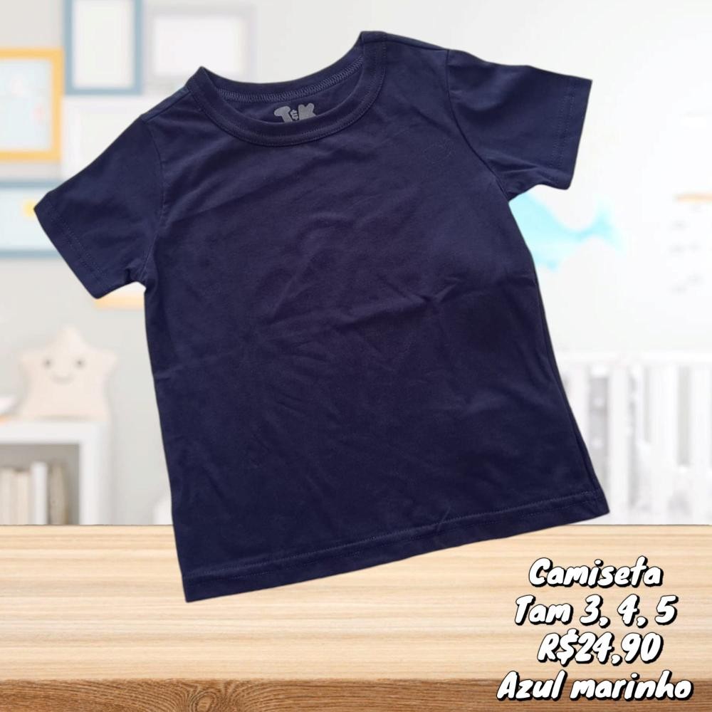 CAMISETA MARINHO AZUL TAM 3