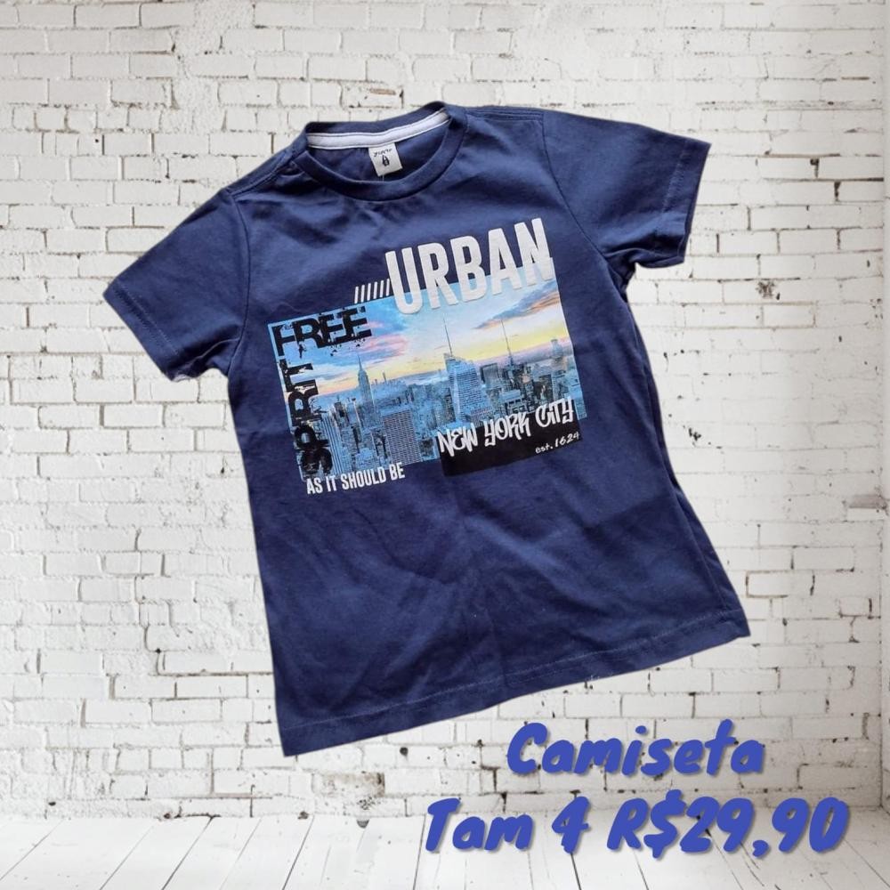 CAMISETA URBAN AZUL TAM 4