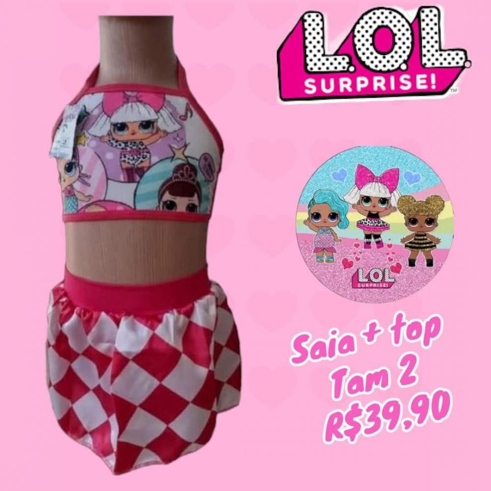 FANTASIA CONJ SAIA + TOP LOL  TAM  2