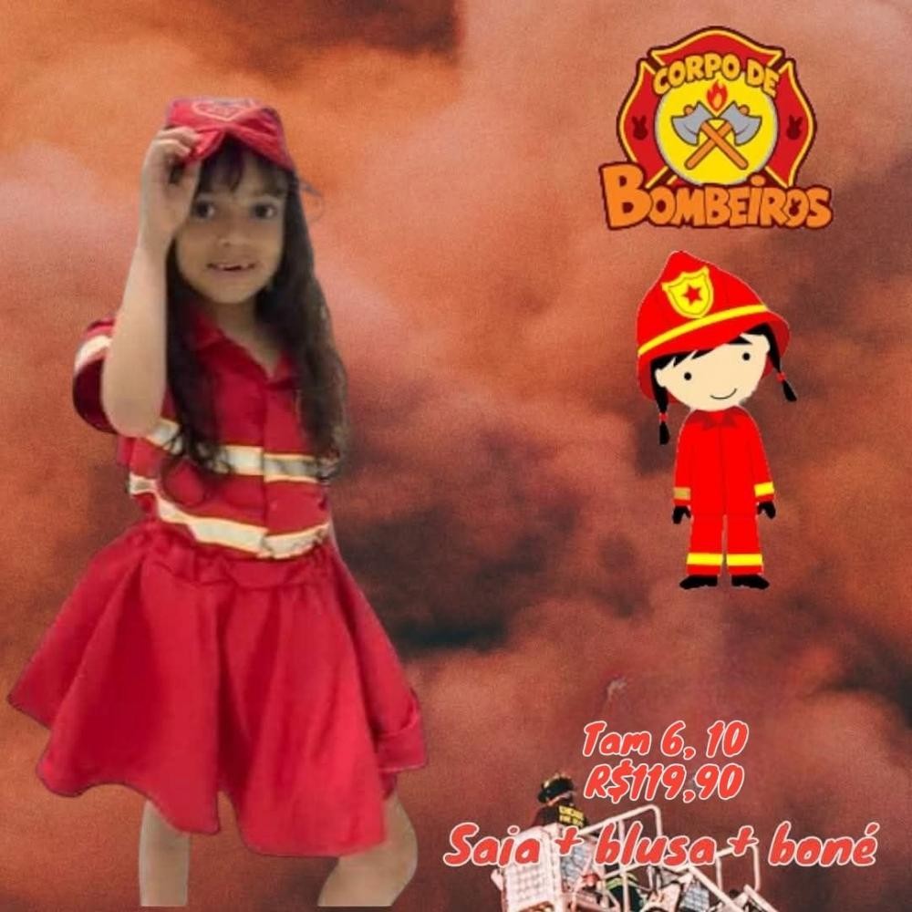 FANTASIA BOMBEIRA  TAM 10