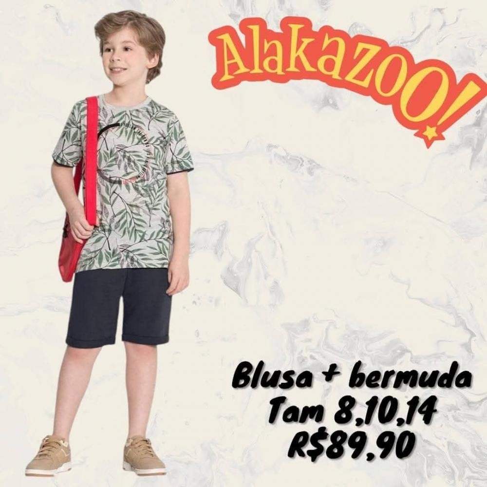 CONJ BERMUDA + CAMISETA  TAM 14