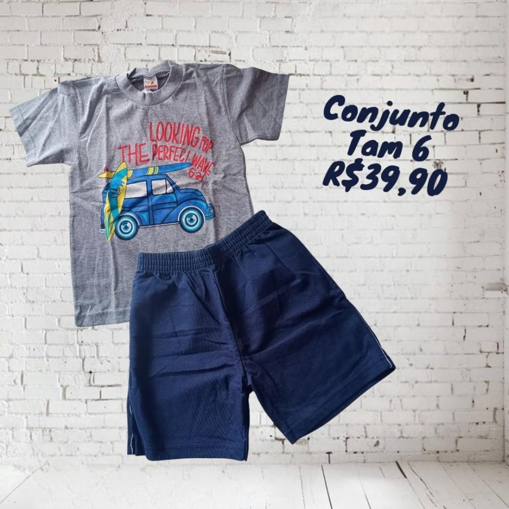 CONJ BERMUDA + CAMISETA  TAM 6