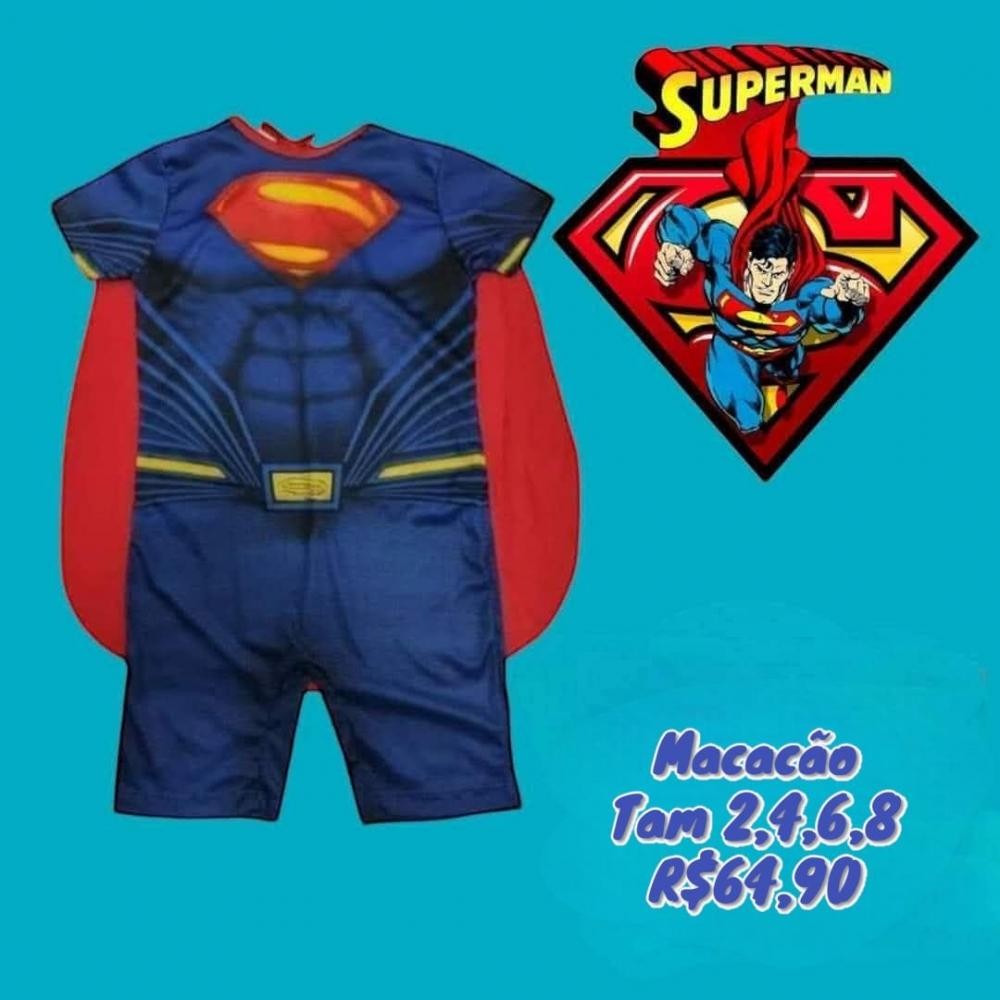 FANTASIA SUPER HOMEM MACACAO  TAM 4