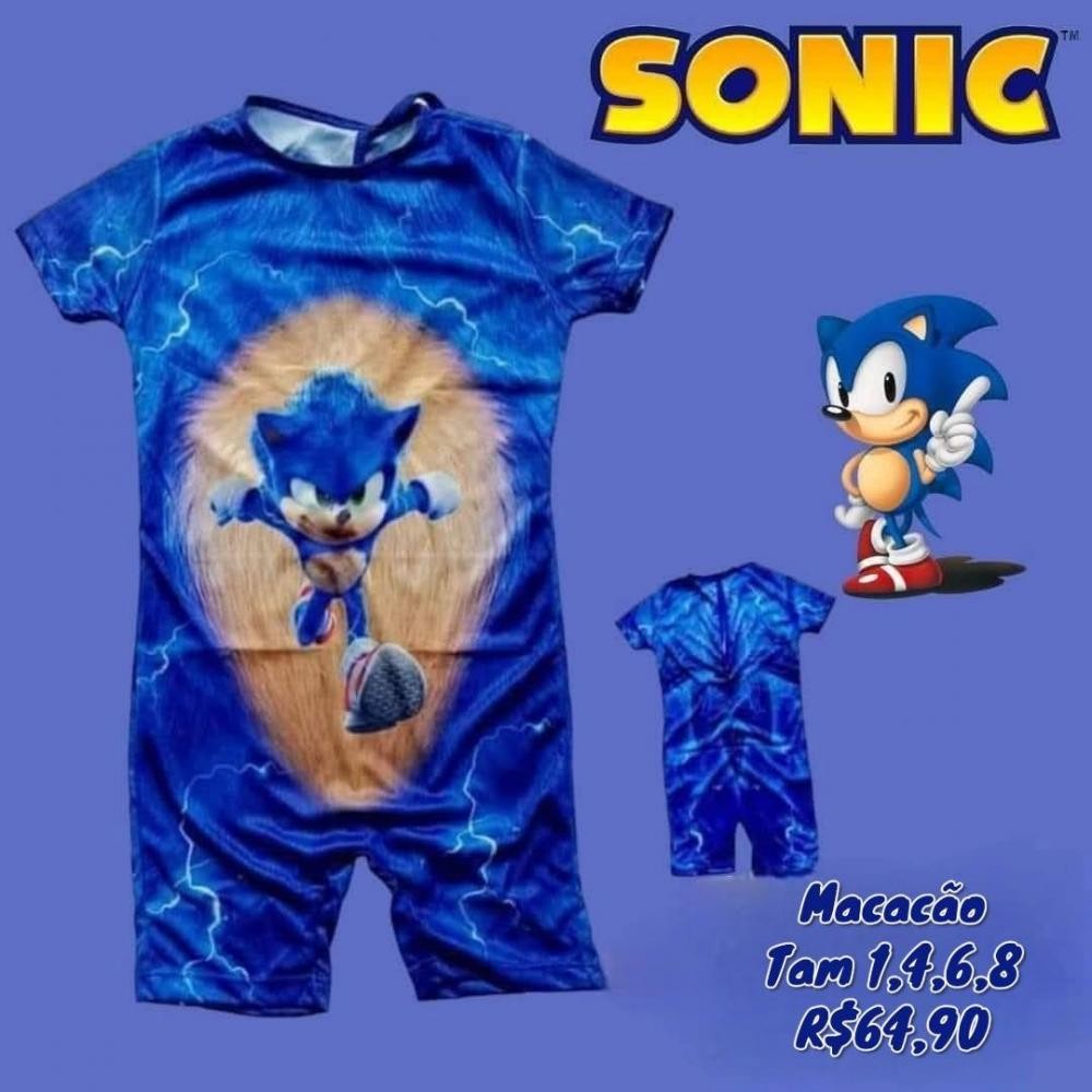 FANTASIA SONIC MACACAO  TAM 4