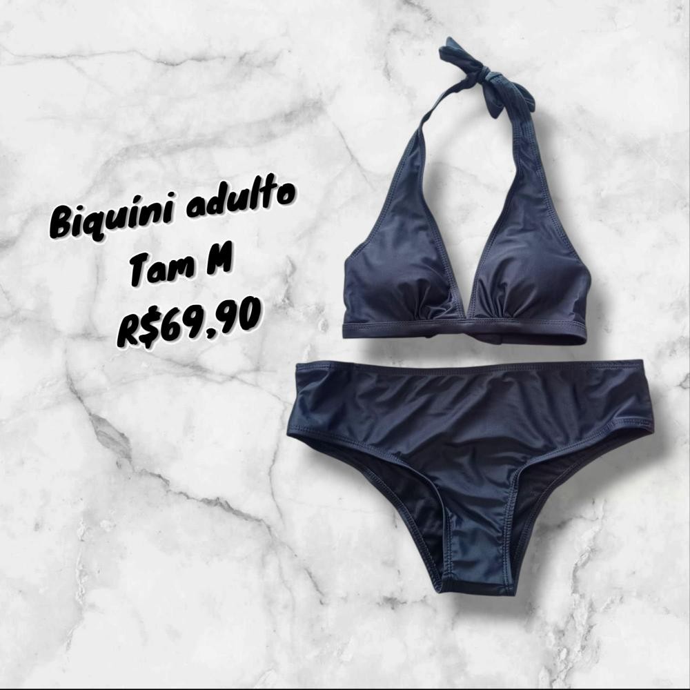 BIQUINI ADULTO PRETO TAM M