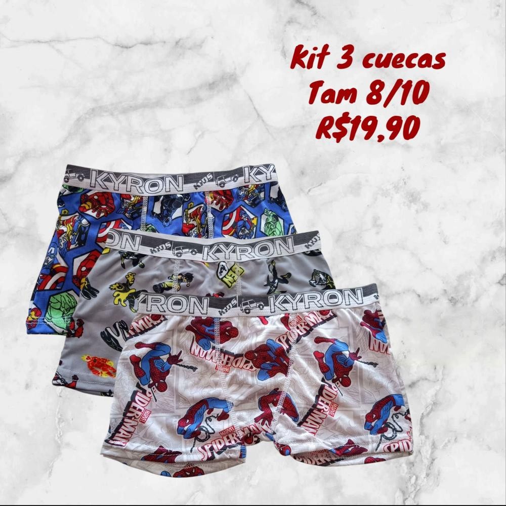 CUECA 3 UN ESTAMPAS DIVERSAS /10  TAM 8