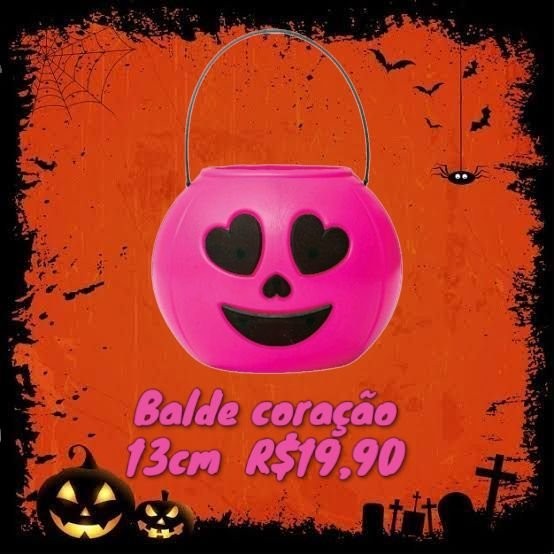 BALDE CORACAO 13 CM ROSA