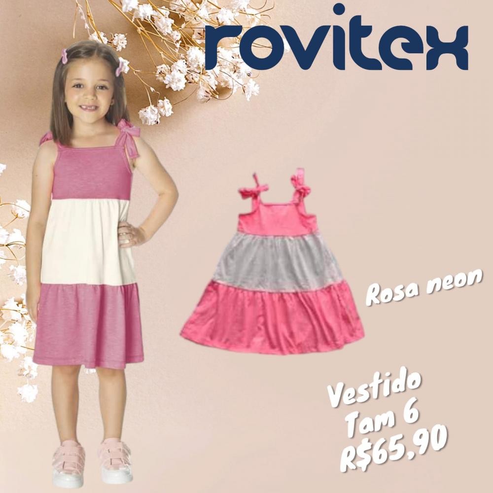 VESTIDO NEON ROSA TAM 6