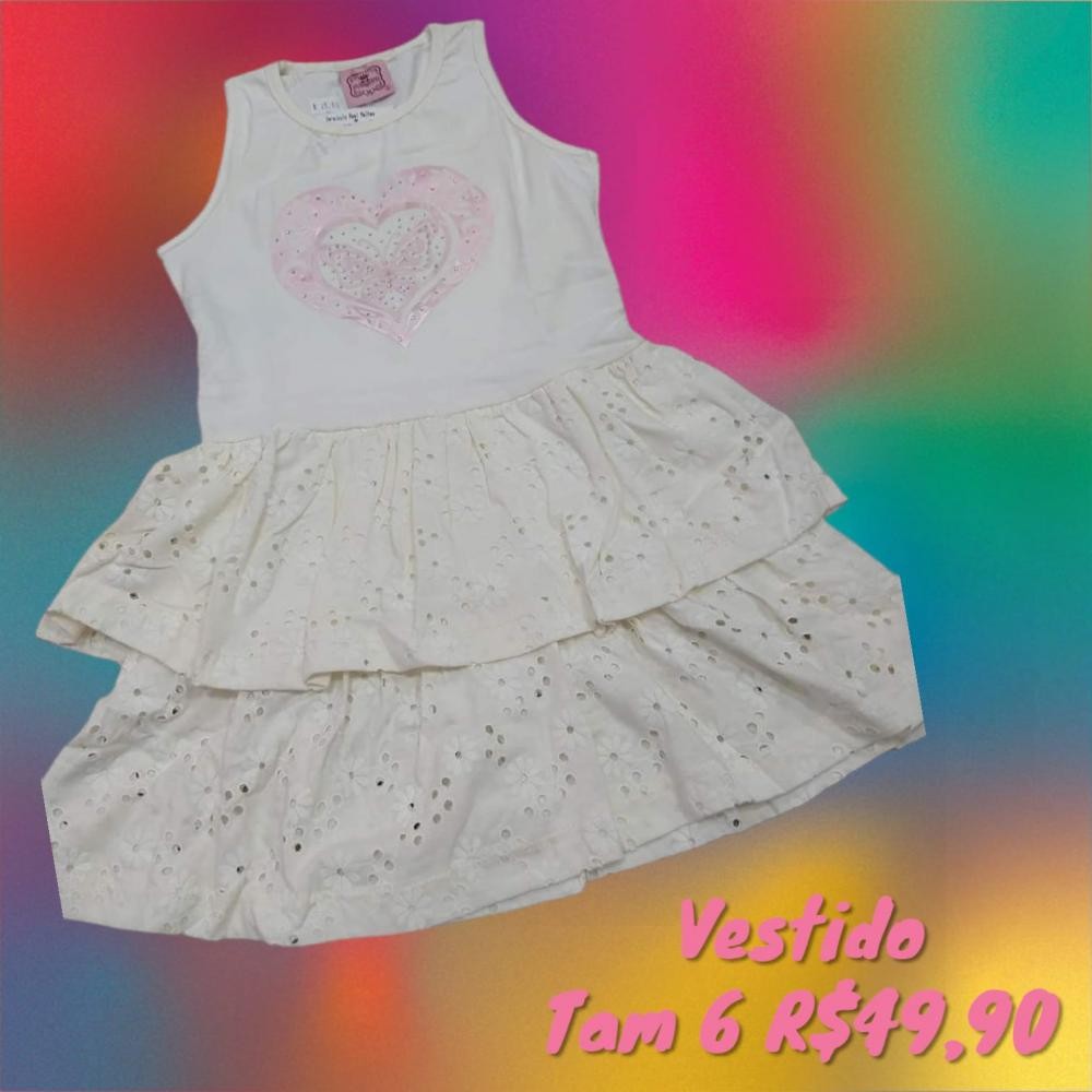 VESTIDO CREME  TAM 6
