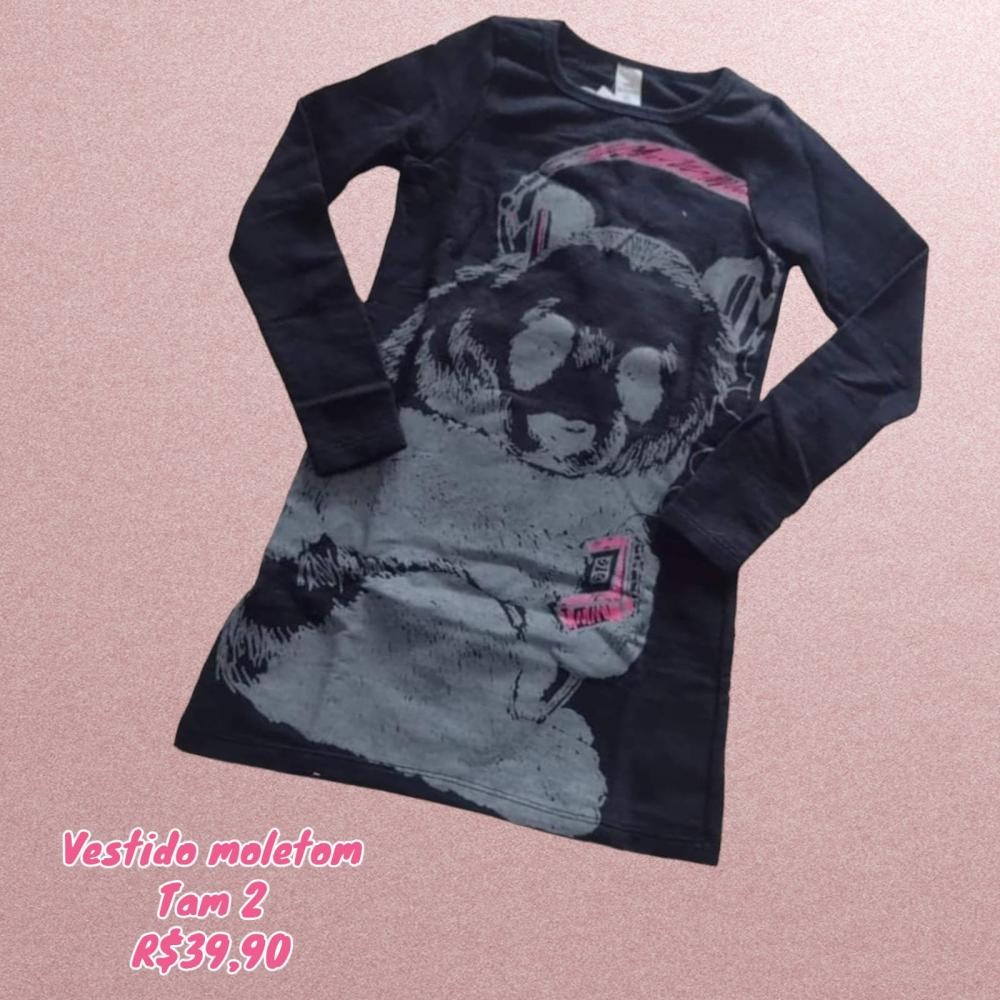 VESTIDO ML PRETO TAM 2