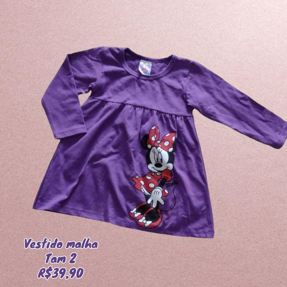 VESTIDO ML MINNIE  TAM 2