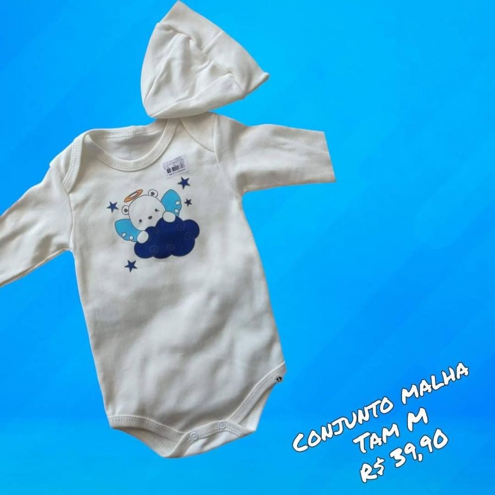 BODY + TOUCA ANJINHO BRANCO TAM M