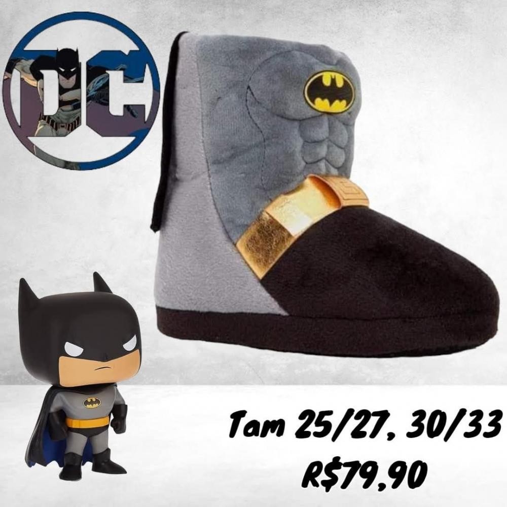 PANTUFA BOTINHA BATMAN /27  TAM 25