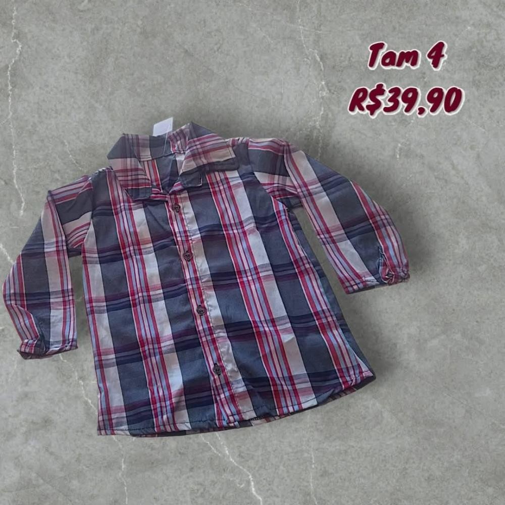 CAMISA XADREZ  TAM 4