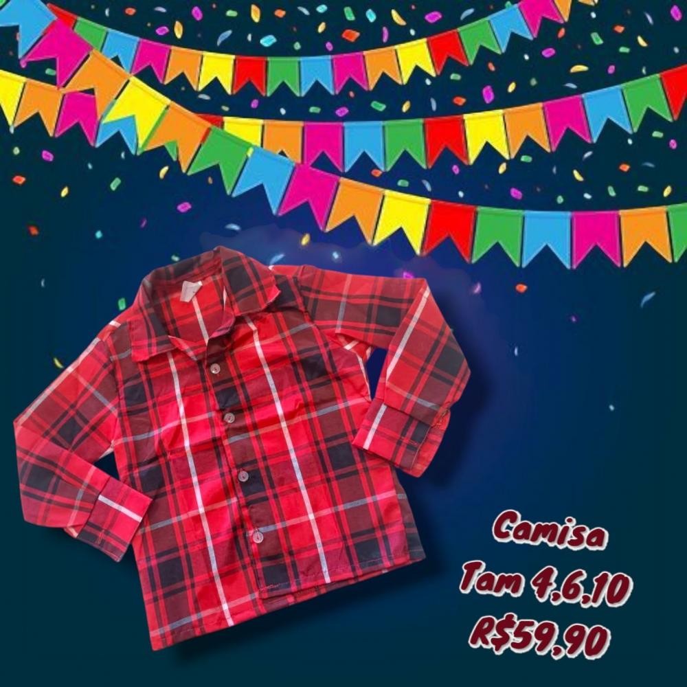 CAMISA XADREZ ML  TAM 6