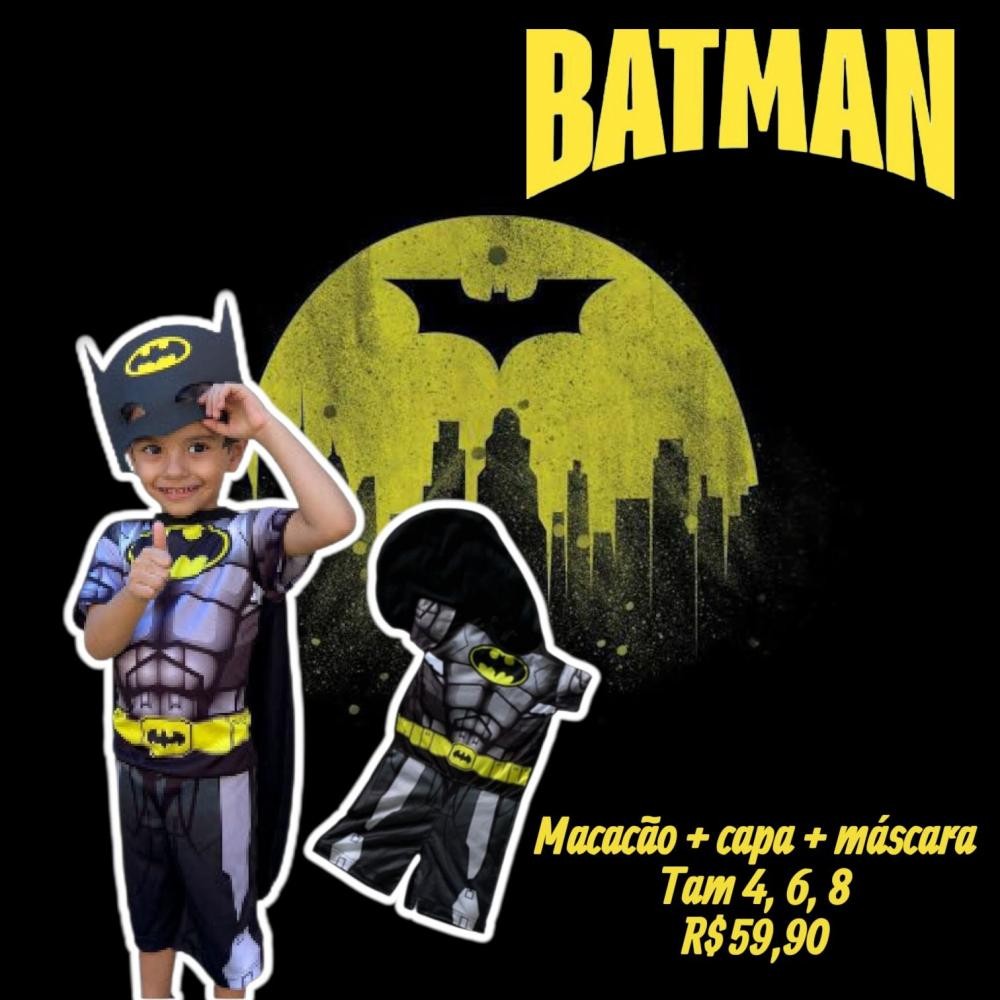 FANTASIA MACACAO BATMAM  TAM 6