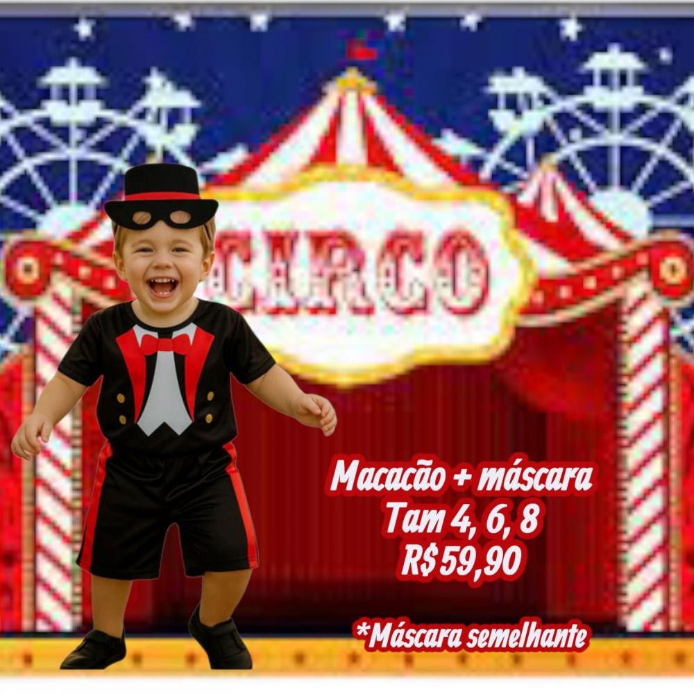 FANTASIA MAGICO+MASCARA TAM 6