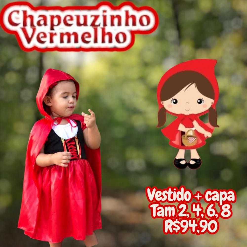 FANTASIA CHAPEUZINHO TAM 2