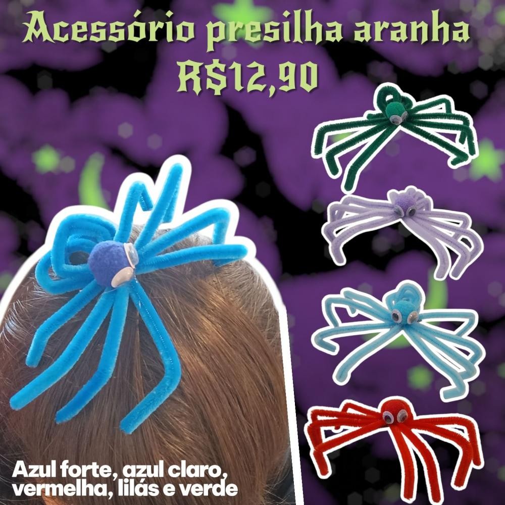 ACESSORIO CABELO ARANHA