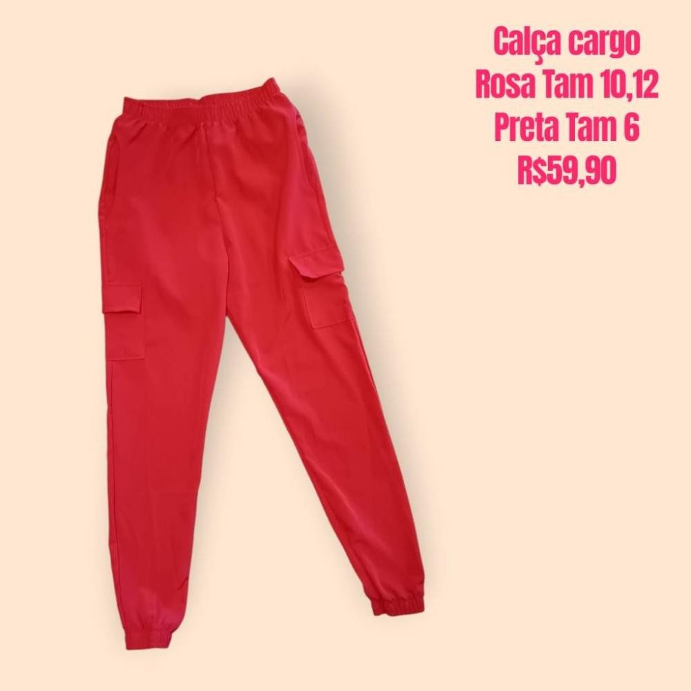 CALCA CARGO ROSA TAM 12