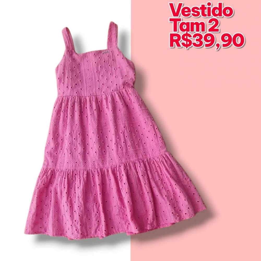 VESTIDO ROSA  TAM 2