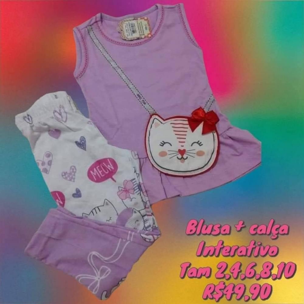 CONJ BLUSA MC + CALCA TAM 2