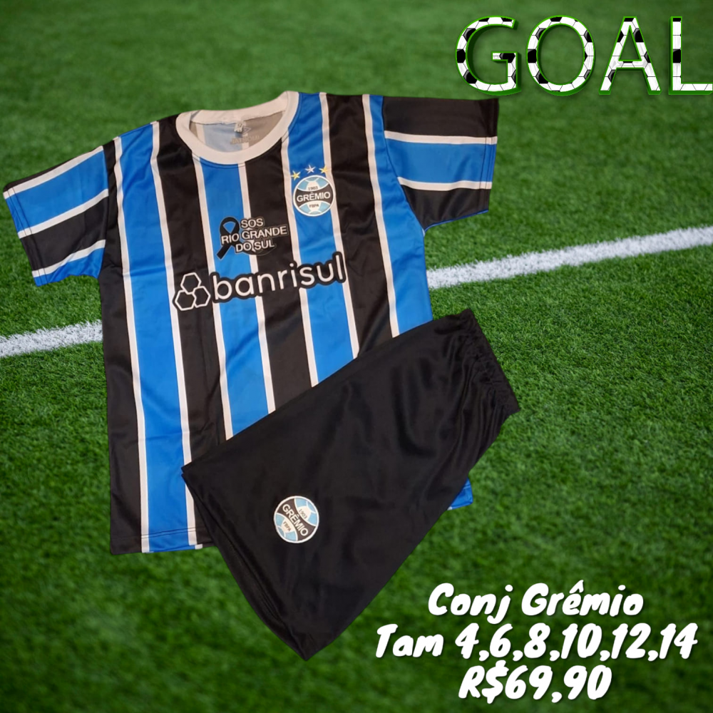 CONJ BERMUDA + CAMISETA GREMIO  TAM 8