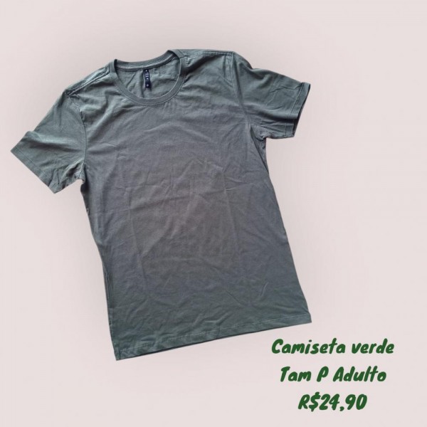 CAMISETA MUSGO ADULTO VERDE TAM P