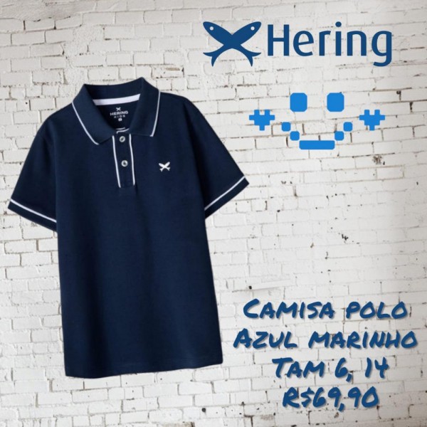 CAMISA POLO MARINHO AZUL TAM 6