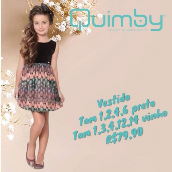 VESTIDO VELUDO PRETO TAM 2