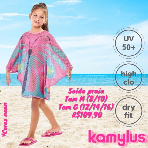 SAIDA PRAIA BORBOLETA 8/10 TAM M