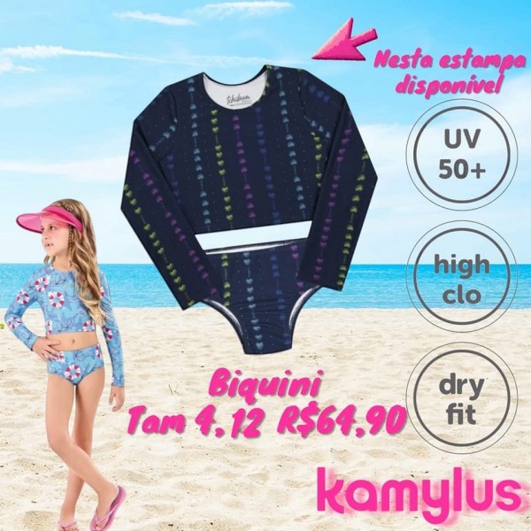 BIQUINI ML COLORIDO AZUL TAM 4