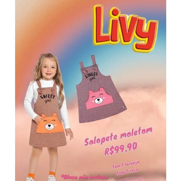 SALOPETE LARANJA  TAM 1