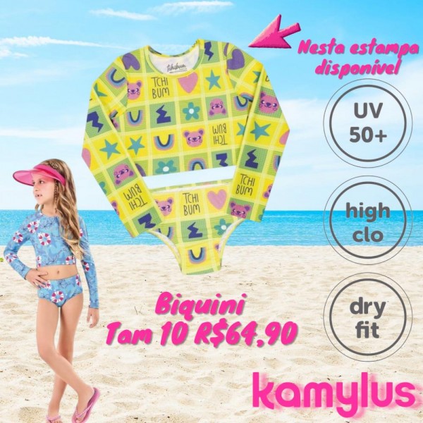 BIQUINI ML AMARELO TAM 10