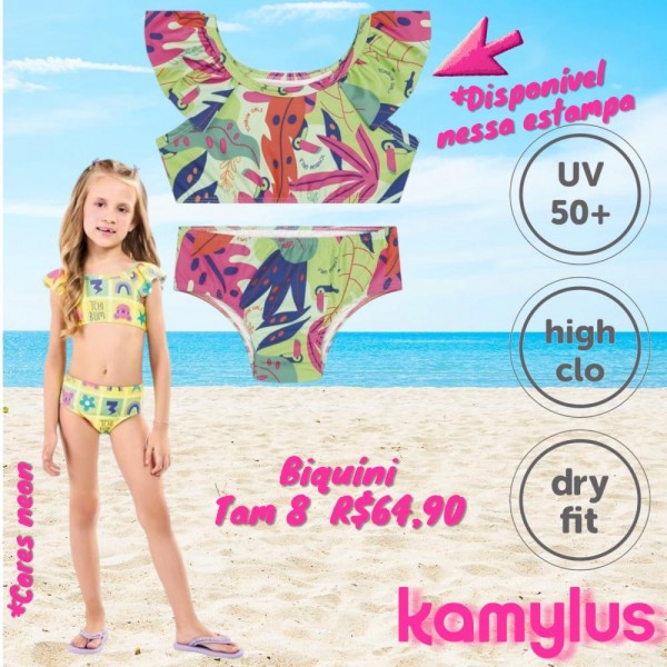 BIQUINI COLORIDO TAM 8