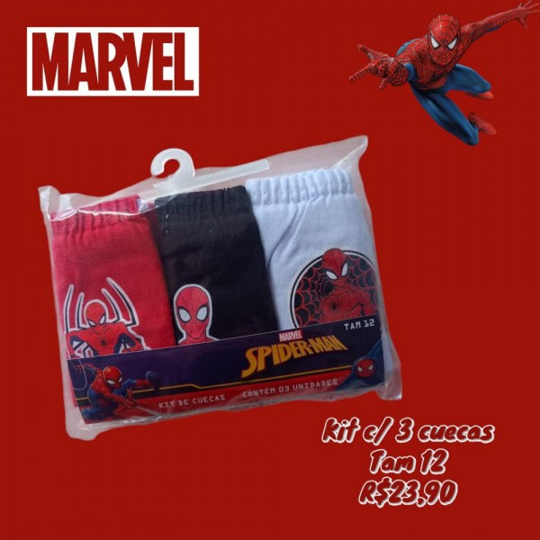 CUECAS 3 UN HOMEM ARANHA  TAM 12