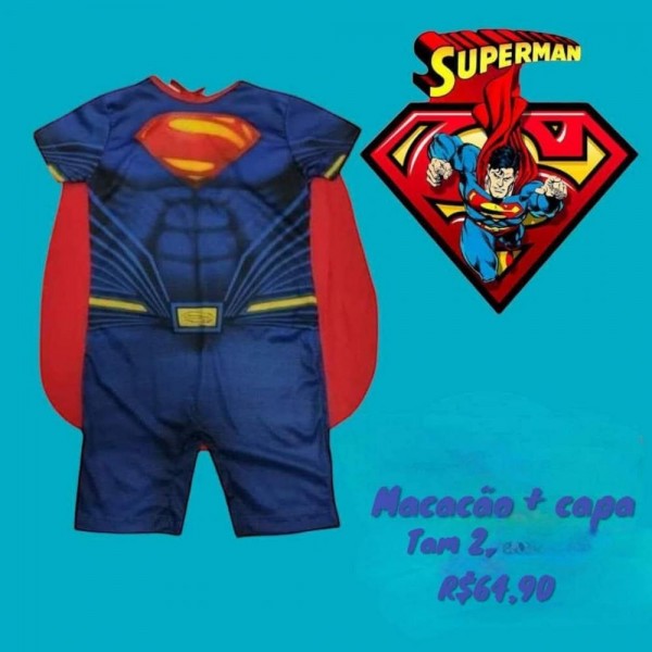 FANTASIA SUPER HOMEM MACACAO  TAM 2