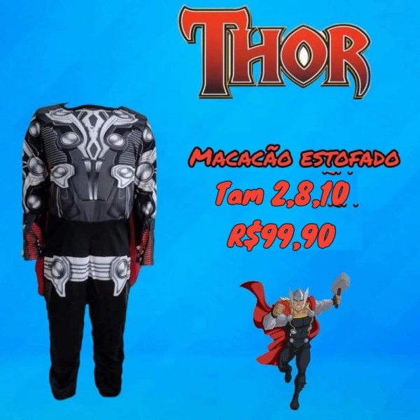 FANTASIA THOR MACACAO ENCHIMENTO  TAM 2