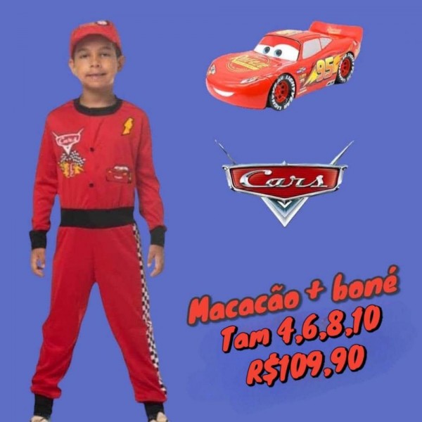 FANTASIA MCQUEEN MACACAO + BONE  TAM 10