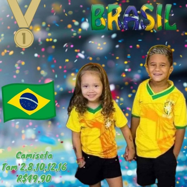 CAMISETA SELECAO BRASIL / COPA  TAM 8