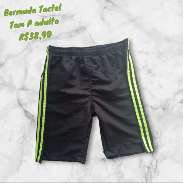 BERMUDA TACTEL PRETA  TAM P