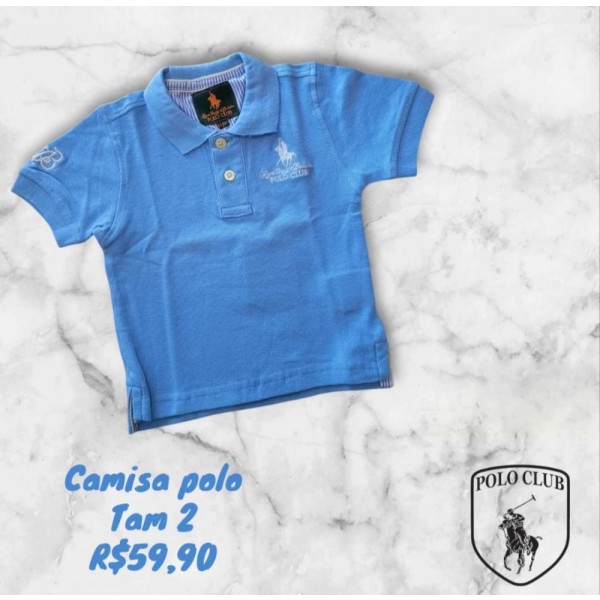 CAMISA POLO AZUL TAM 2