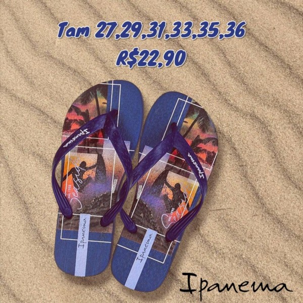 CHINELO SEASIDE AZUL TAM 36