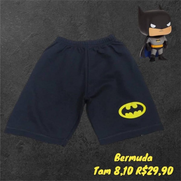 BERMUDA MOLETOM BATMAN  TAM 10