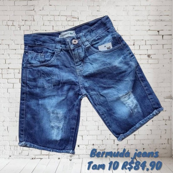 BERMUDA LACOSTE JEANS TAM 10