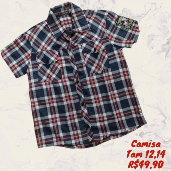 CAMISA XADREZ  TAM 12